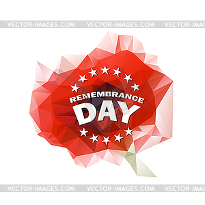 Remembrance day - vector image