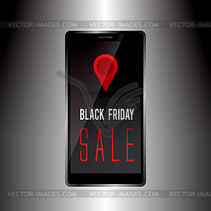 Black Friday sale promo - vector clipart