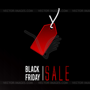 Black Friday sale promo - vector clip art