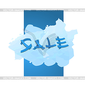 Sale promo banner - vector image