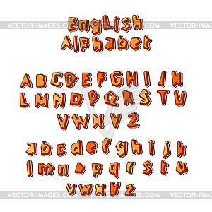 English alphabet - royalty-free vector clipart