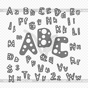 Abc letters - vector image