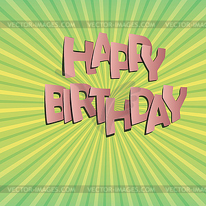 Happy birthday - vector image