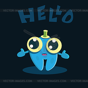 Funny cartoon character - vector clip art