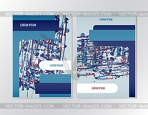 Booklet brochure flyer design - vector clipart