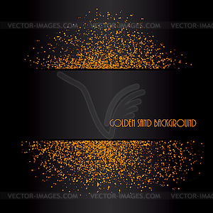 Golden sand abstract background - vector clip art