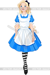 Beautiful Alice - royalty-free vector image