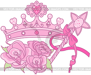 Princess crown - vector clip art