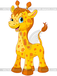 Cute giraffe - vector image