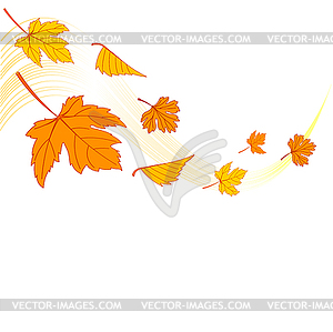 Autumn swirl - vector clip art