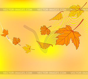 Autumn swirl - vector image