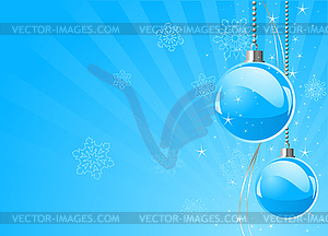 New Year’s baubles - vector image