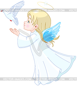 Ангелочек - векторное изображение EPS