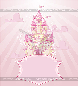 Fairytale castle - vector image