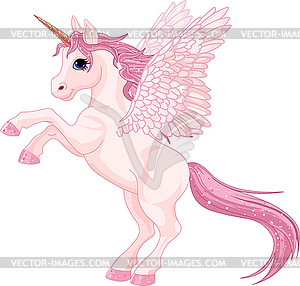 Unicorn Pegasus - vector clipart