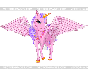 Unicorn Pegasus - vector image