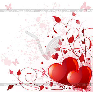 Valentine day card - vector image
