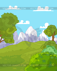 Mountain landscape - vector clip art