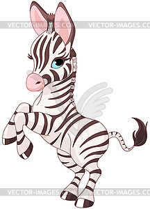 Милый ребенок зебра - клипарт