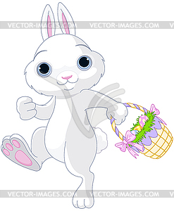 Easter Bunny - color vector clipart