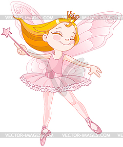 Cute fairy ballerina - vector image