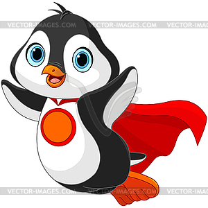 Super Penguin - vector clipart