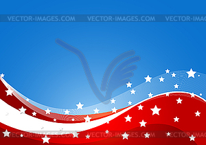 USA flag theme - vector clip art