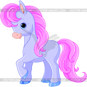 Fairytale pony - vector clip art
