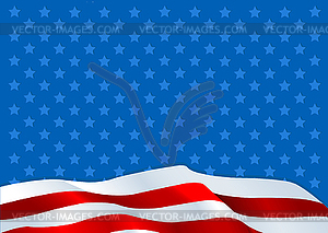 American flag - stock vector clipart