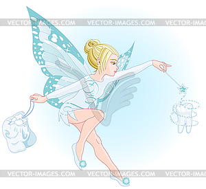 Tooth fairy - vector clip art