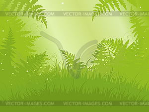 Fern Meadow - vector clipart