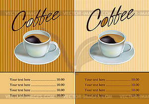 Coffee . menu  - vector image