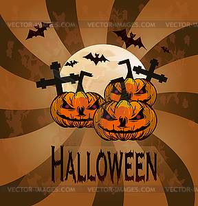 Halloween-holiday that everyone is waiting for and fear - vector image