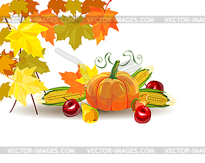 Thanksgiving celebration banner . Vector - vector clipart