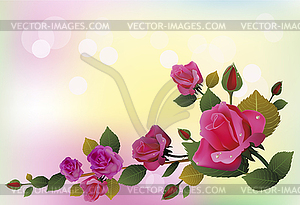 Flowers , postcard . valentine's day - vector clip art