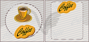 Banner with coffee - vector clip art