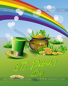 St. Patrick's Day - vector greeting card - vector image