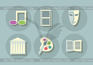 Art icons - vector clip art