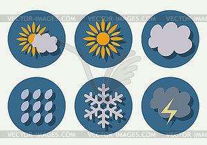 Weather icons - vector image