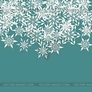Зимняя открытка - изображение в векторном виде