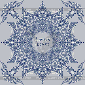 Round frame - vector image