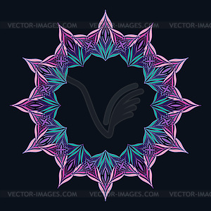 Round frame - vector clipart
