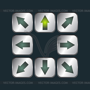 Arrows set - vector clipart