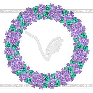 Flower wreath - vector image
