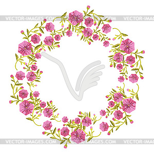 Flower wreath - vector clip art