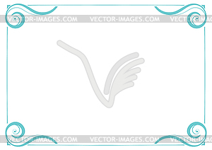 Horizontal frame - vector image