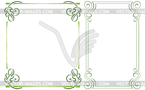 Set vertical frame - vector image