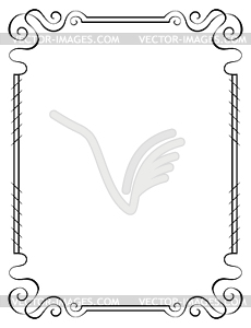 Vertical frame - vector clipart