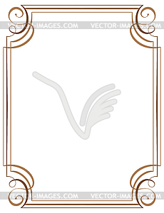 Vertical frame - vector clip art