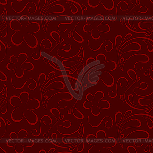 Floral seamless background. red pattern to - vector clipart